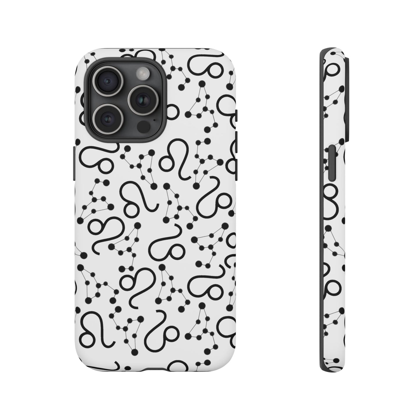 Tough Cases with the Leo Zodiac sign for iPhone, Samsung Galaxy, and Google Pixel devices