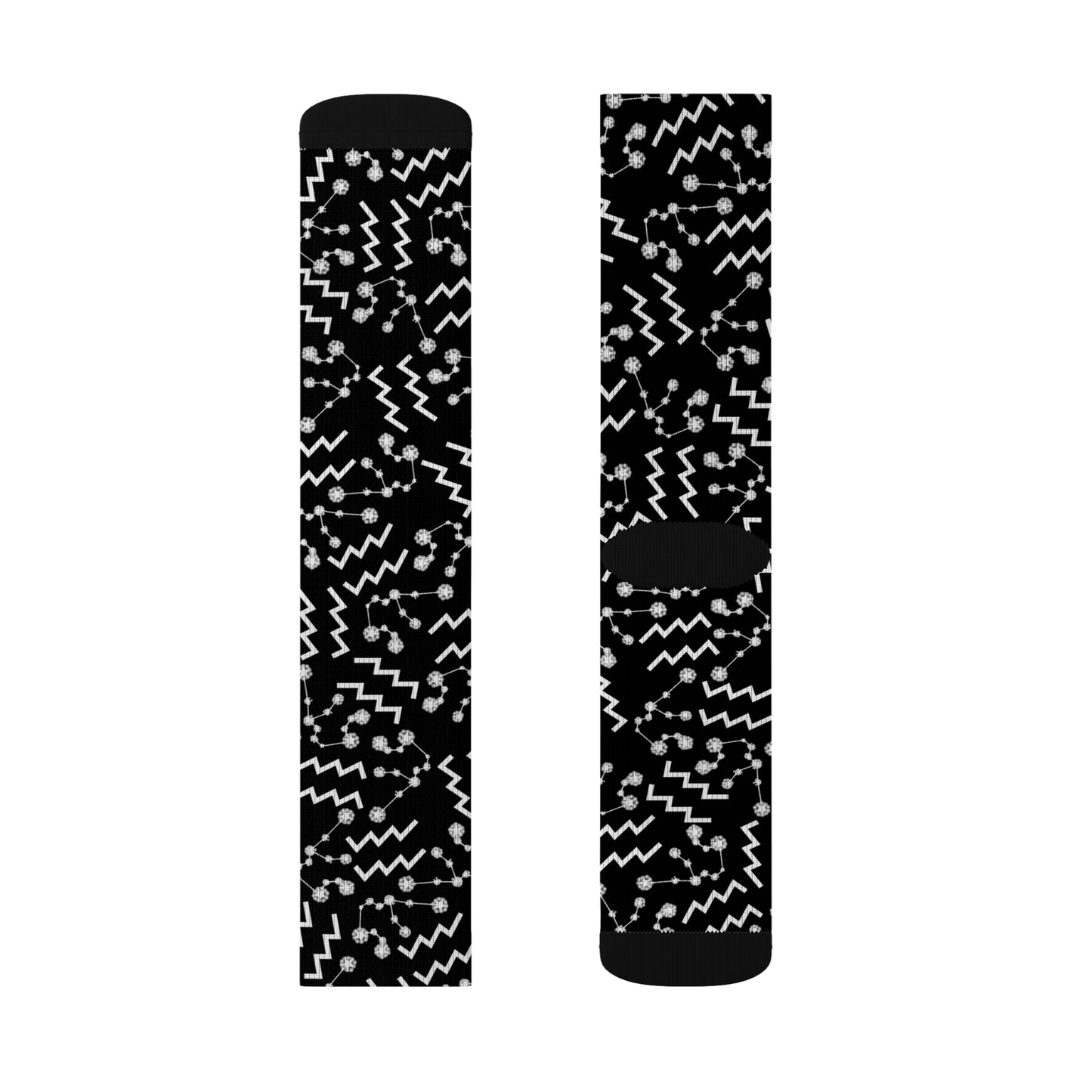 Zodiac Sublimation Socks Aquarius Zodiac sign
