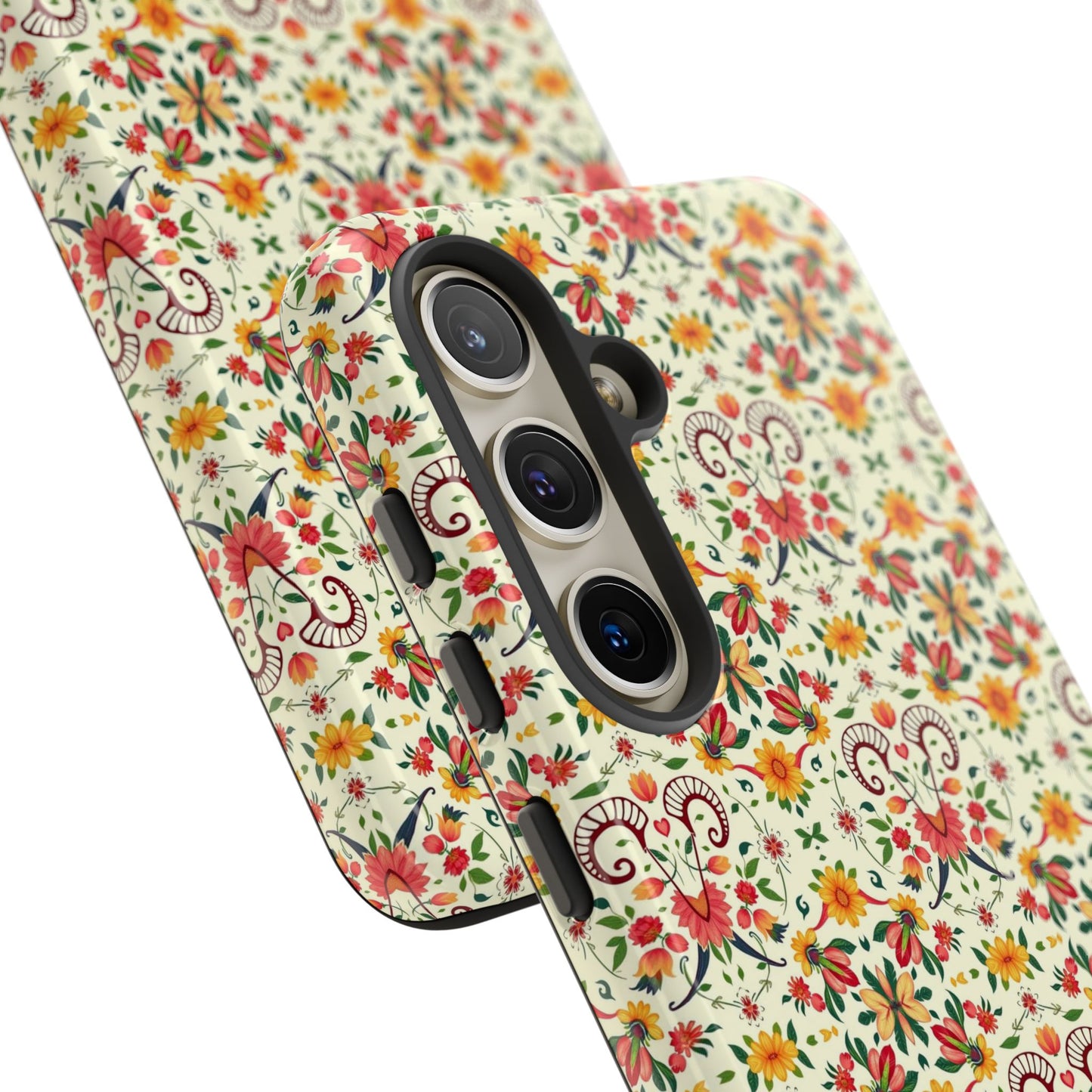 Tough Cases, Aries, Zodiac, Flower Pattern