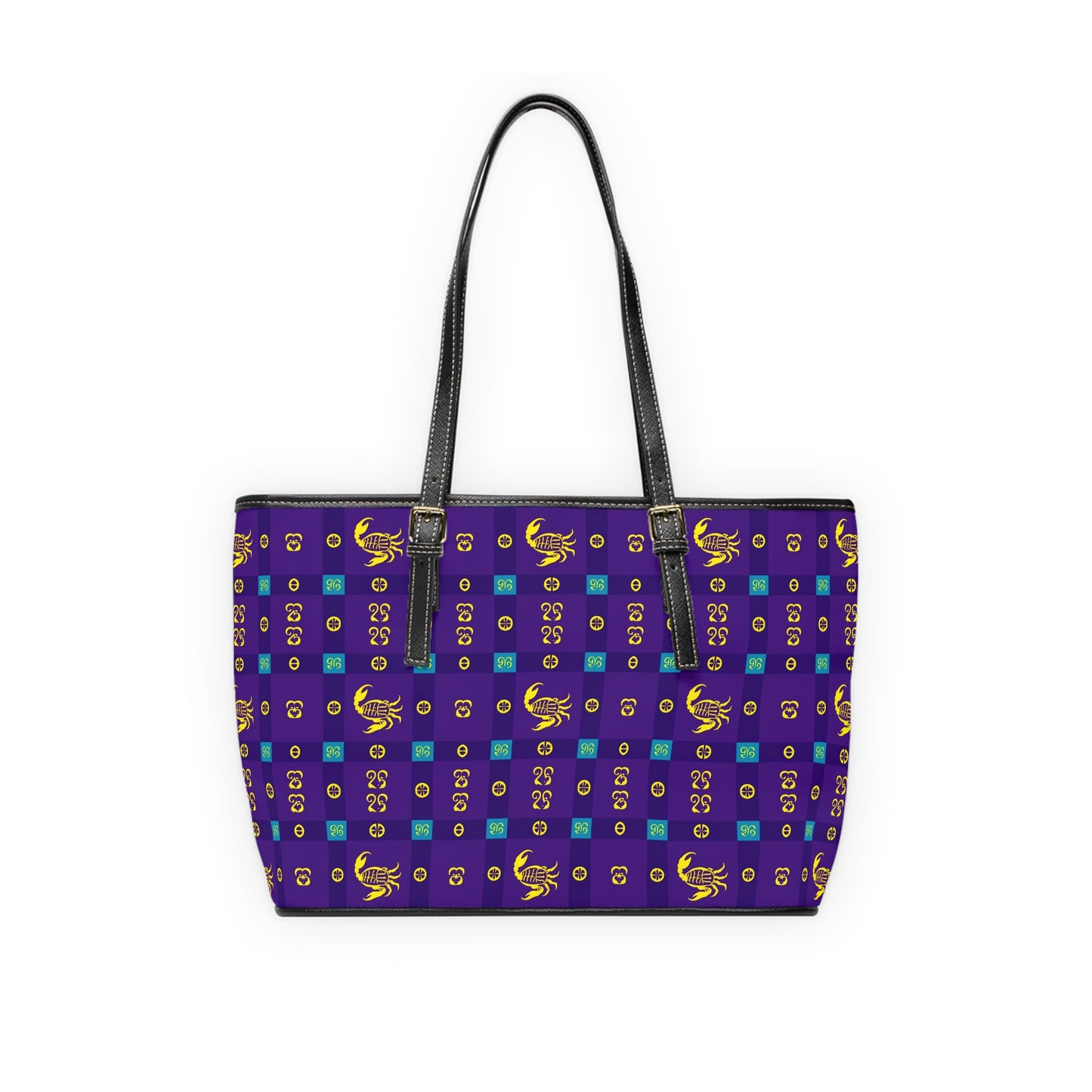 Leather Shoulder Bag, Scorpio, Zodiac, Shapes Pattern