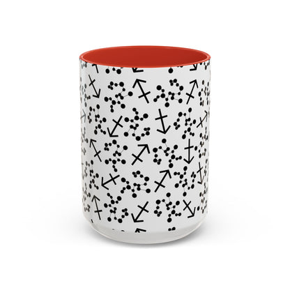 Accent Coffee Mug with the Sagittarius sign (11, 15oz)