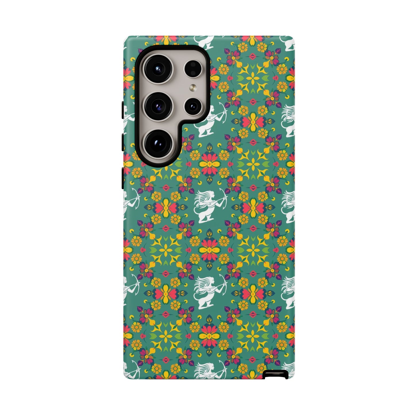 Tough Cases, Sagittarius, Zodiac, Flower Pattern