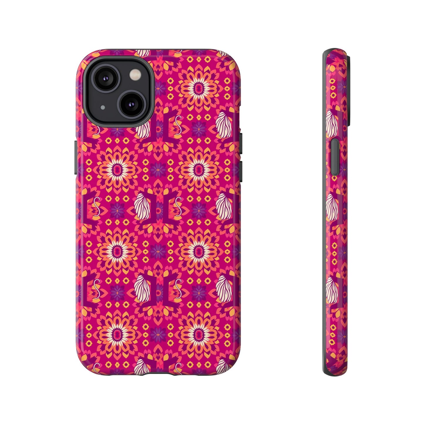 Tough Cases, Gemini, Zodiac v1, Flower Pattern