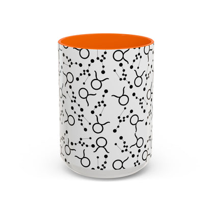 Accent Coffee Mug with the Taurus Zodiac sign (11, 15oz)