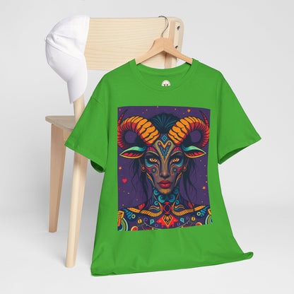 Unisex Heavy Cotton T-Shirt, Taurus, Zodiac v3, Sexy Art