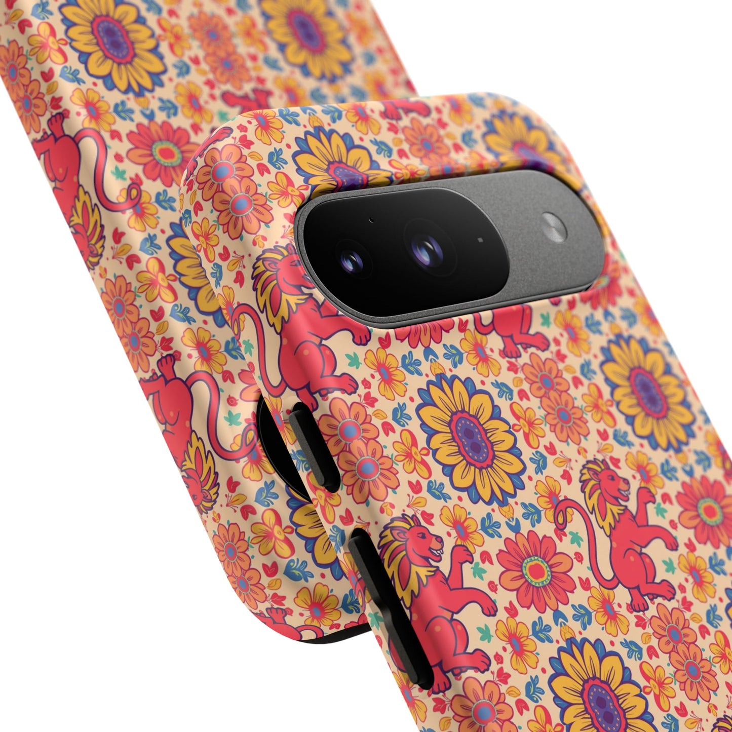 Tough Cases, Leo, Zodiac v1, Flower Pattern