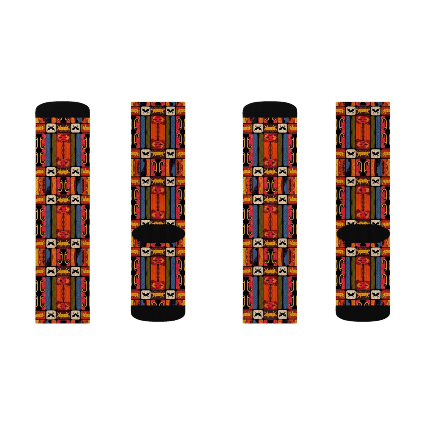 Sublimation Socks, Virgo, Zodiac, Shapes Pattern