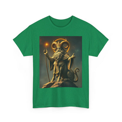 Unisex Heavy Cotton T-Shirt, Taurus God v1, Zodiac Design