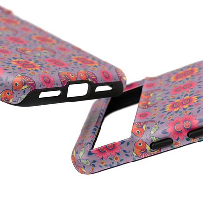 Tough Cases, Pisces, Zodiac v3, Flower Pattern
