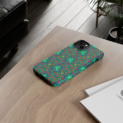 Tough Cases, Leo, Zodiac v3, Flower Pattern