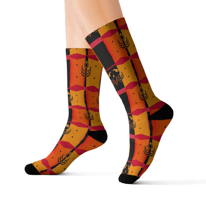 Sublimation Socks, Scorpio, Zodiac v2, Shapes Pattern