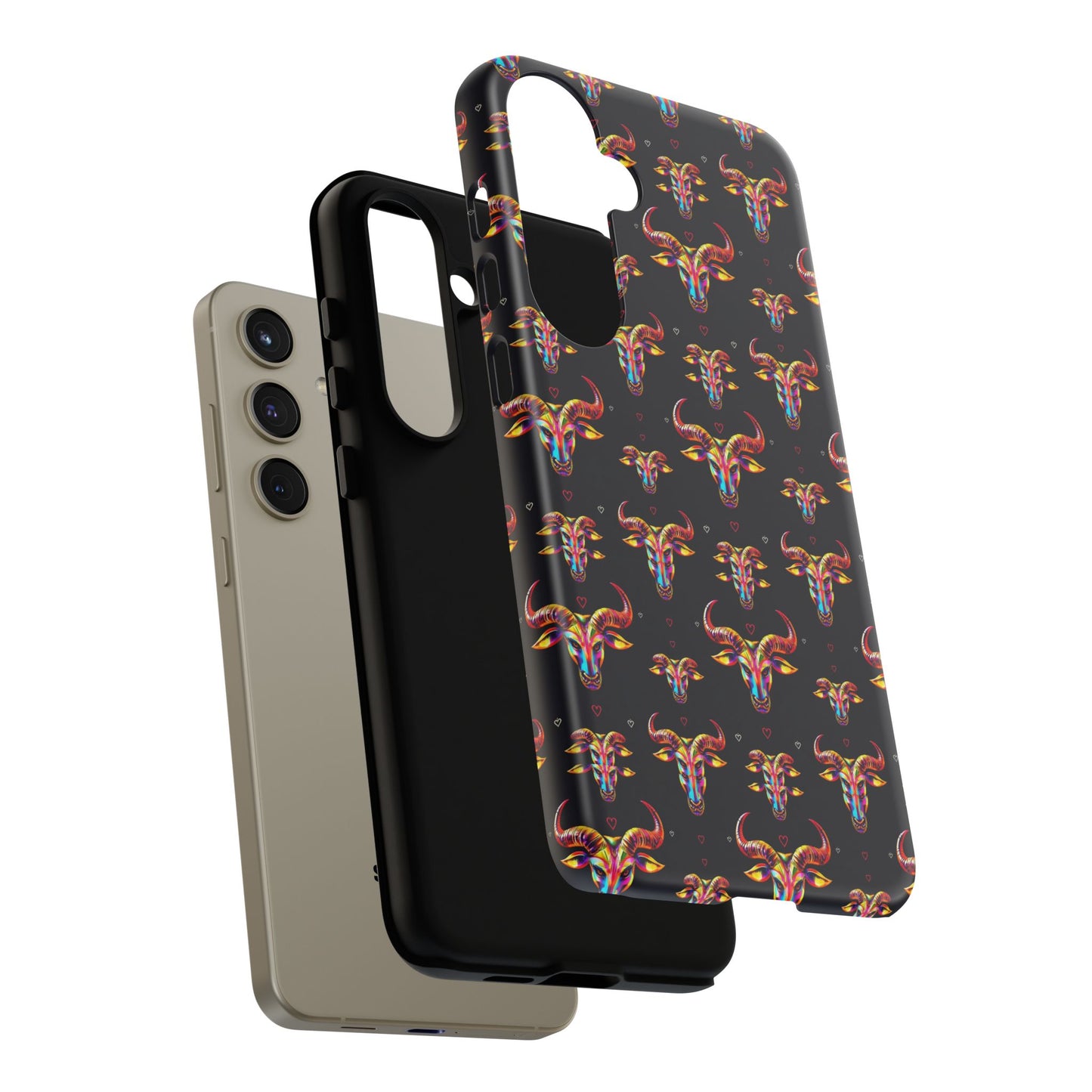 Tough Cases, Taurus, Zodiac, Metal Pattern