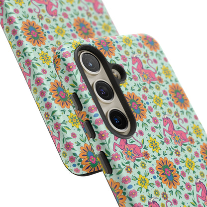 Tough Cases, Aquarius, Zodiac, Flower Pattern