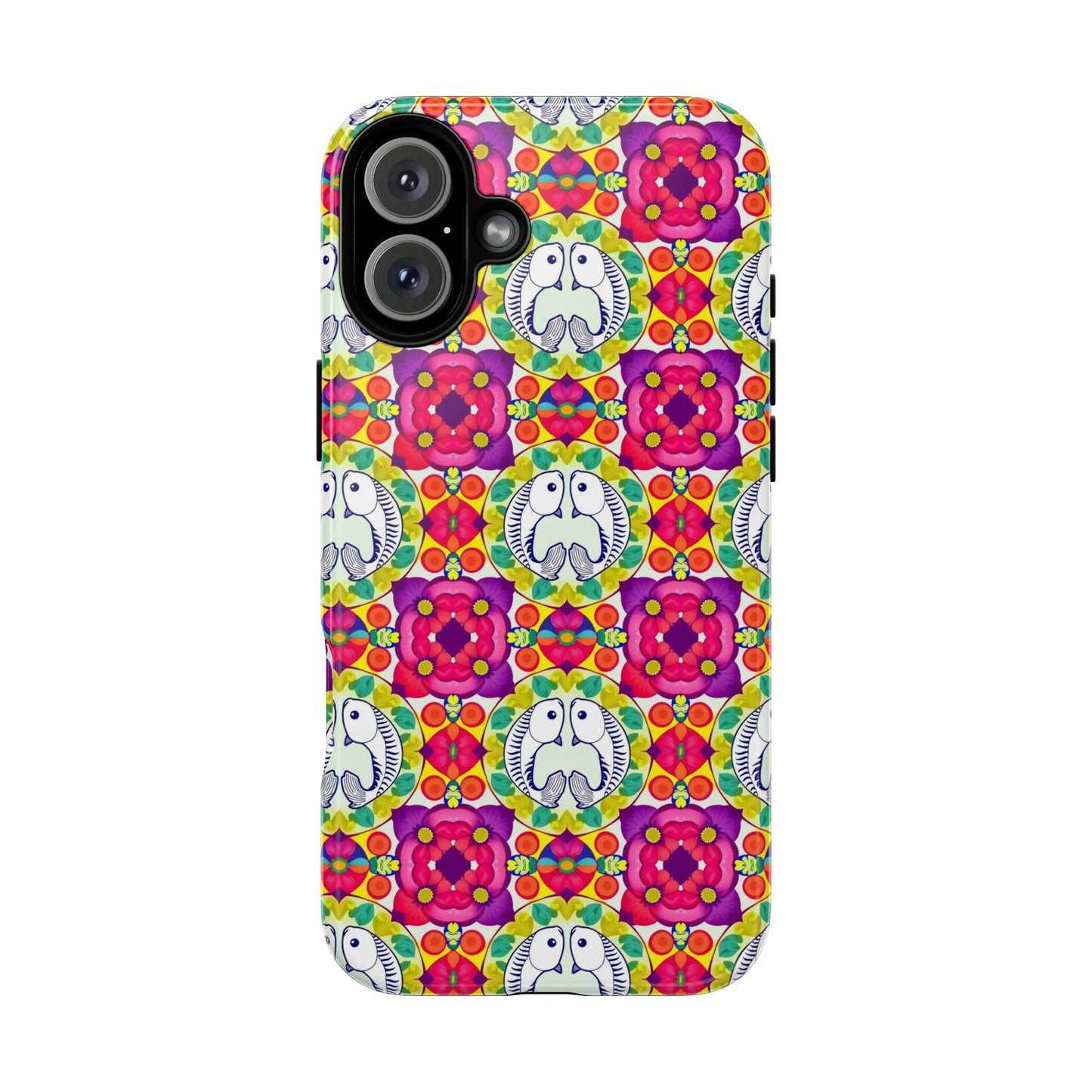 Tough Cases, Pisces, Zodiac v2, Flower Pattern