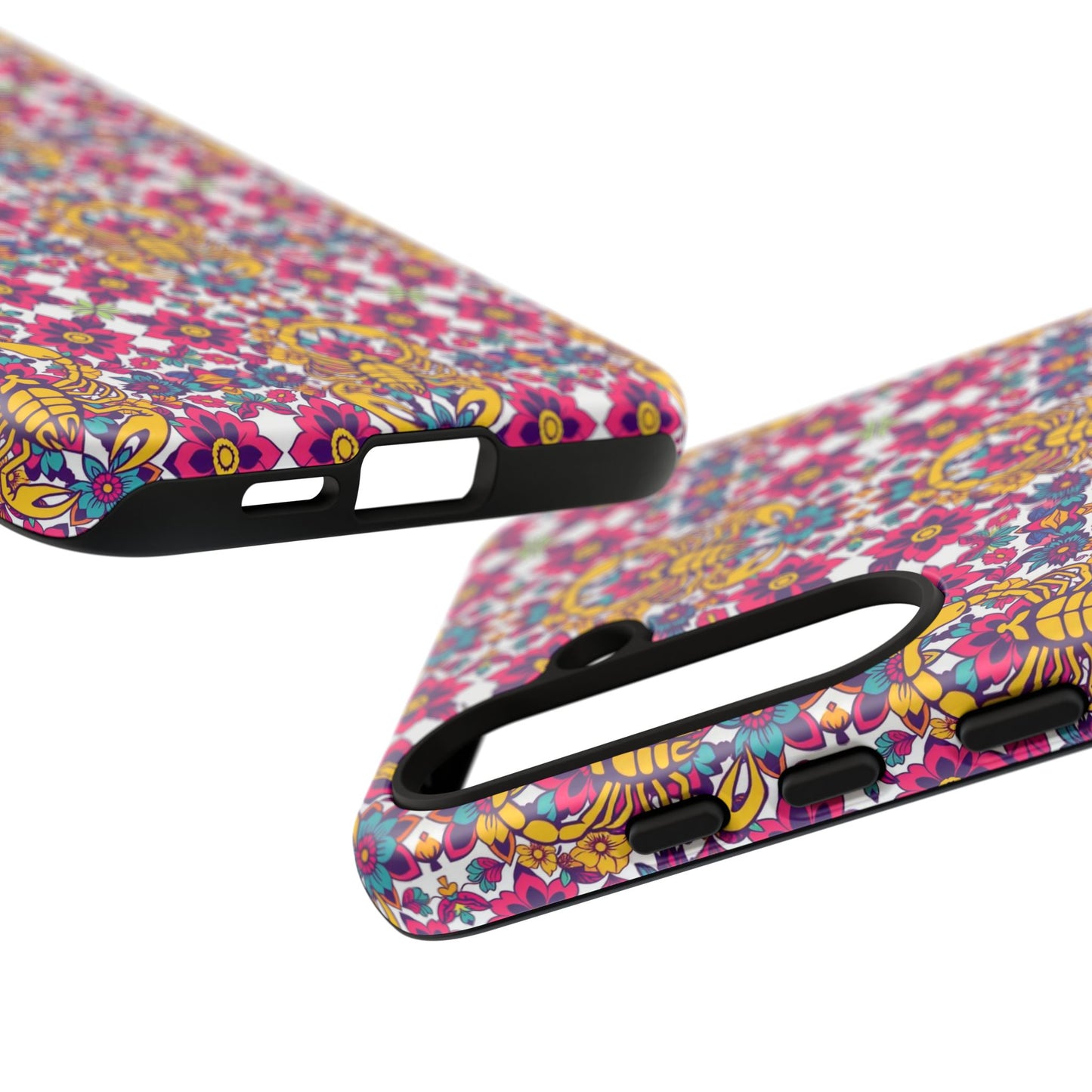 Tough Cases, Scorpio, Zodiac v2, Flower Pattern
