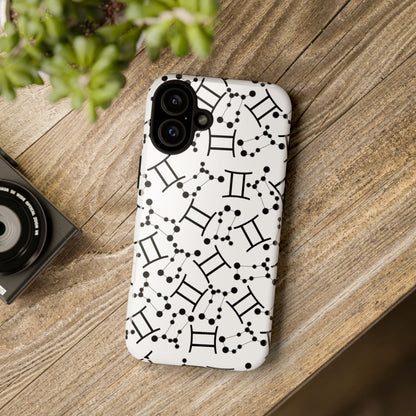 Tough Cases with the Gemini Zodiac sign for iPhone, Samsung Galaxy, and Google Pixel devices