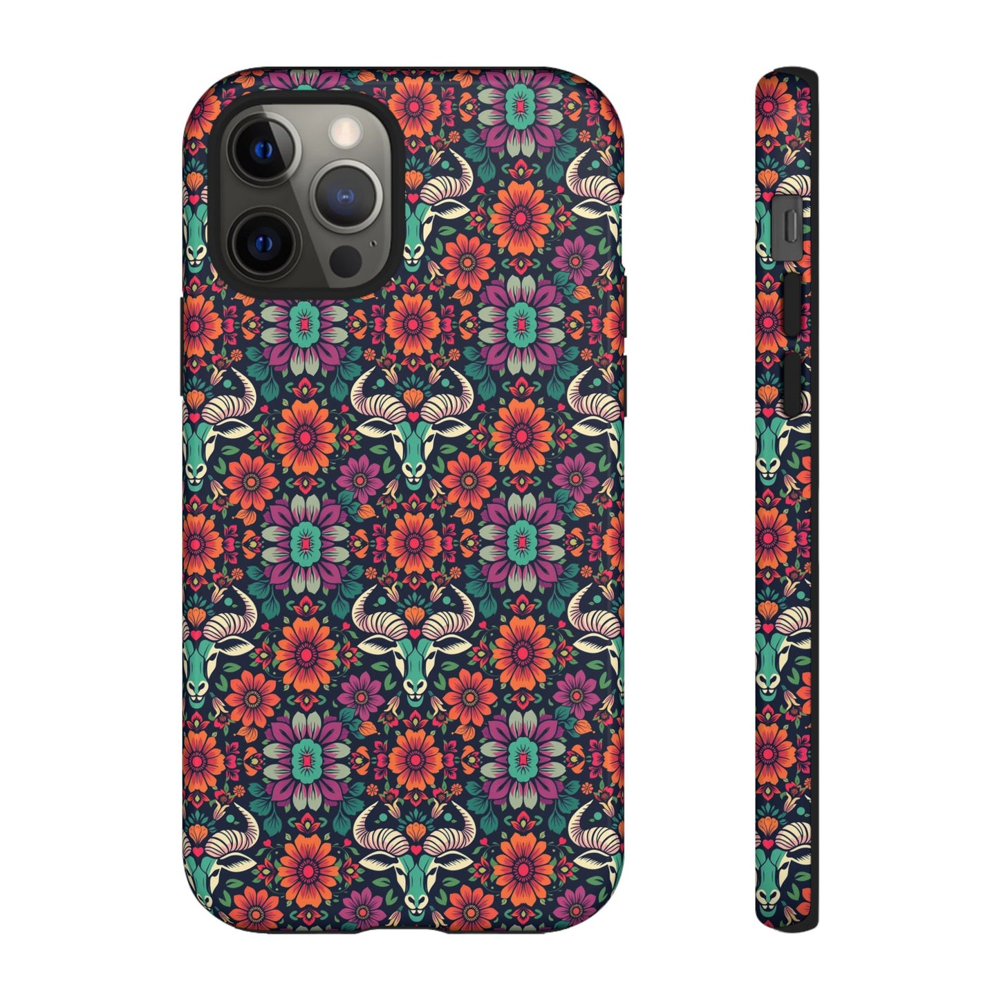 Tough Cases, Taurus, Zodiac v4, Flower Pattern