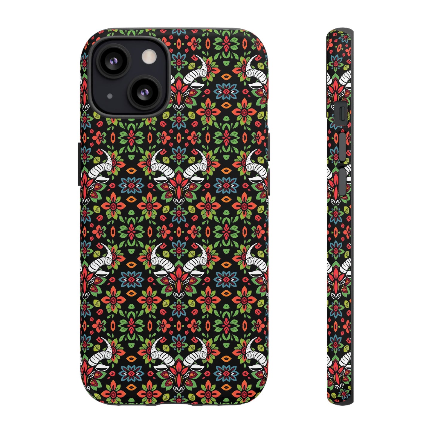 Tough Cases, Taurus, Zodiac v2, Flower Pattern