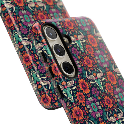 Tough Cases, Taurus, Zodiac v4, Flower Pattern
