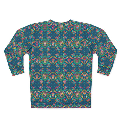 Unisex Sweatshirt (AOP), Taurus, Zodiac v2, Jewel Pattern