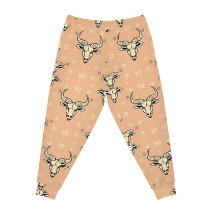 Athletic Joggers, Zodiac Design, Pattern, Taurus, AOP