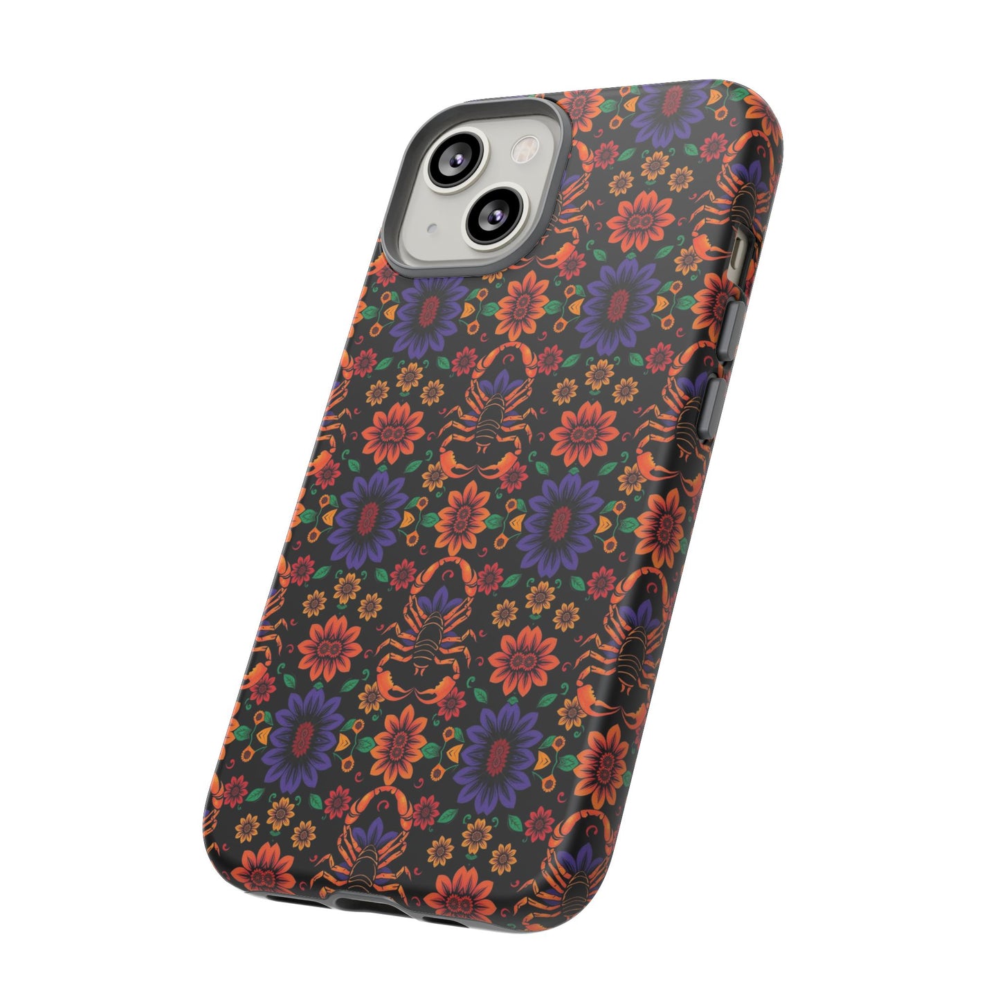 Tough Cases, Scorpio, Zodiac, Flower Pattern