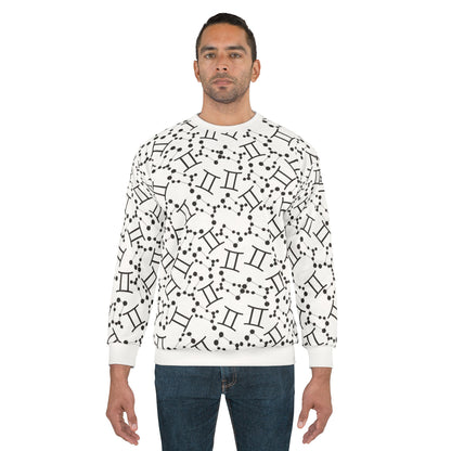 Zodiac AOP Unisex Sweatshirt Gemini Zodiac Sign
