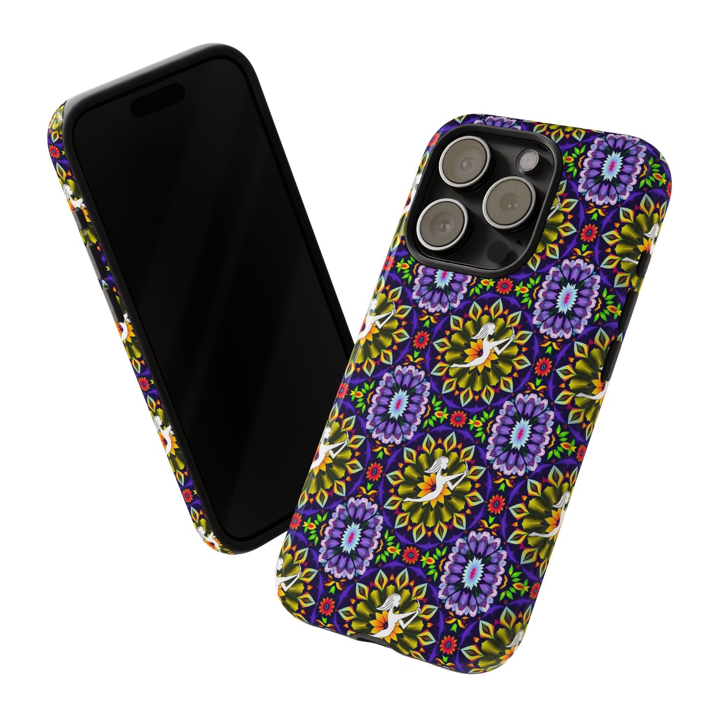 Tough Cases, Sagittarius, Zodiac v1, Flower Pattern