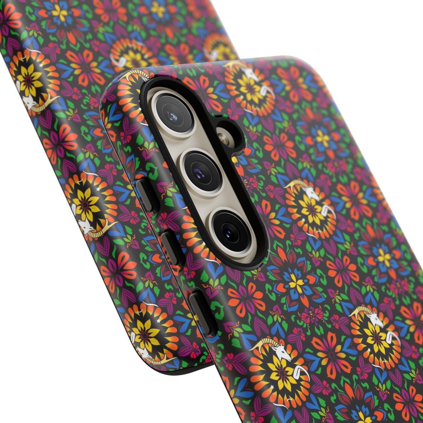 Tough Cases, Capricorn, Zodiac v2, Flower Pattern