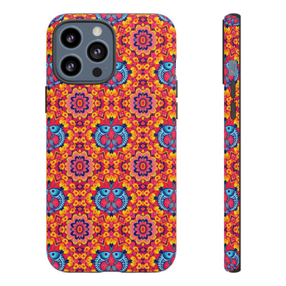 Tough Cases, Pisces, Zodiac v1, Flower Pattern
