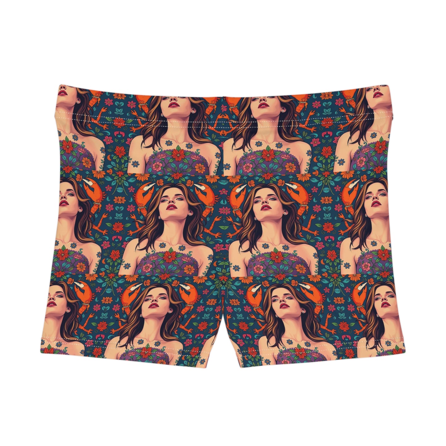 Women's Shorts, (AOP), Cancer, Zodiac v3, Sexy Pattern