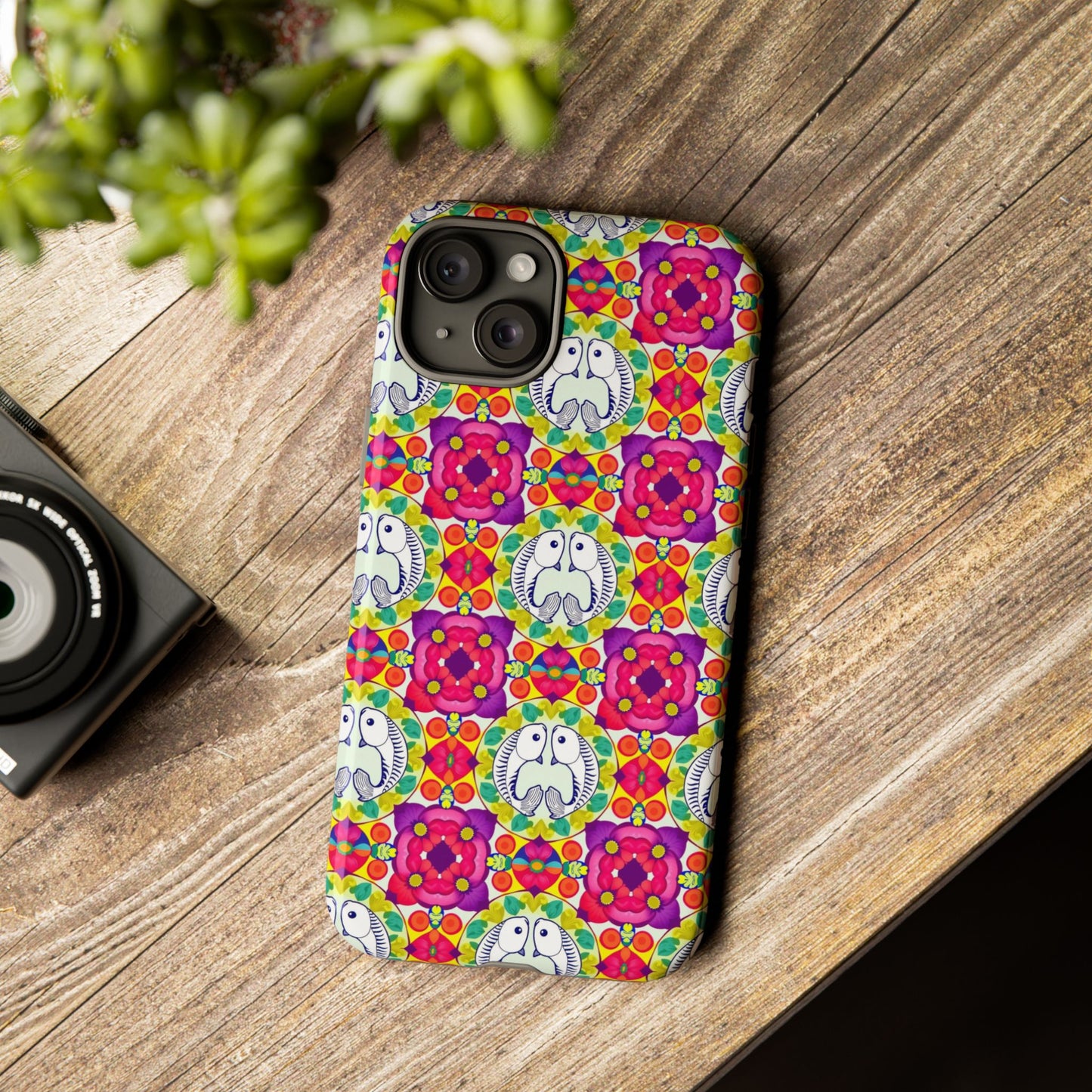 Tough Cases, Pisces, Zodiac v2, Flower Pattern