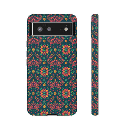 Tough Cases, Cancer, Zodiac v4, Flower Pattern