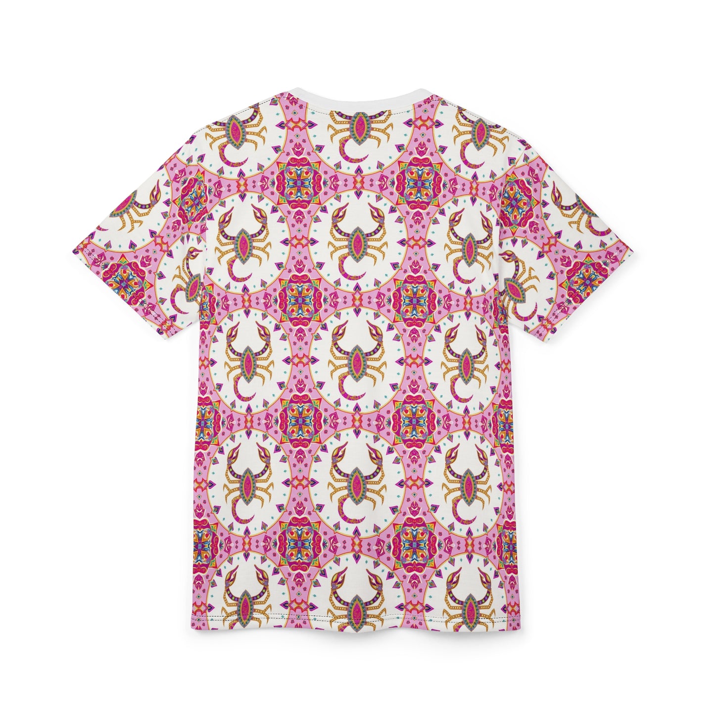 Unisex Cut & Sew T-Shirt, (AOP), Scorpio, Zodiac v3, Jewels Pattern