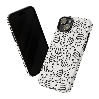 Tough Cases with the Virgo Zodiac sign for iPhone, Samsung Galaxy, and Google Pixel devices