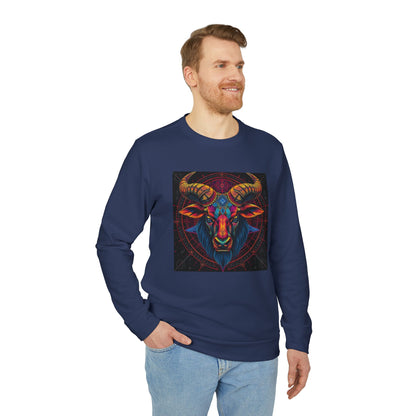 Adidas, Unisex Fleece Crewneck Sweatshirt, Taurus, Pop Art 2, Zodiac