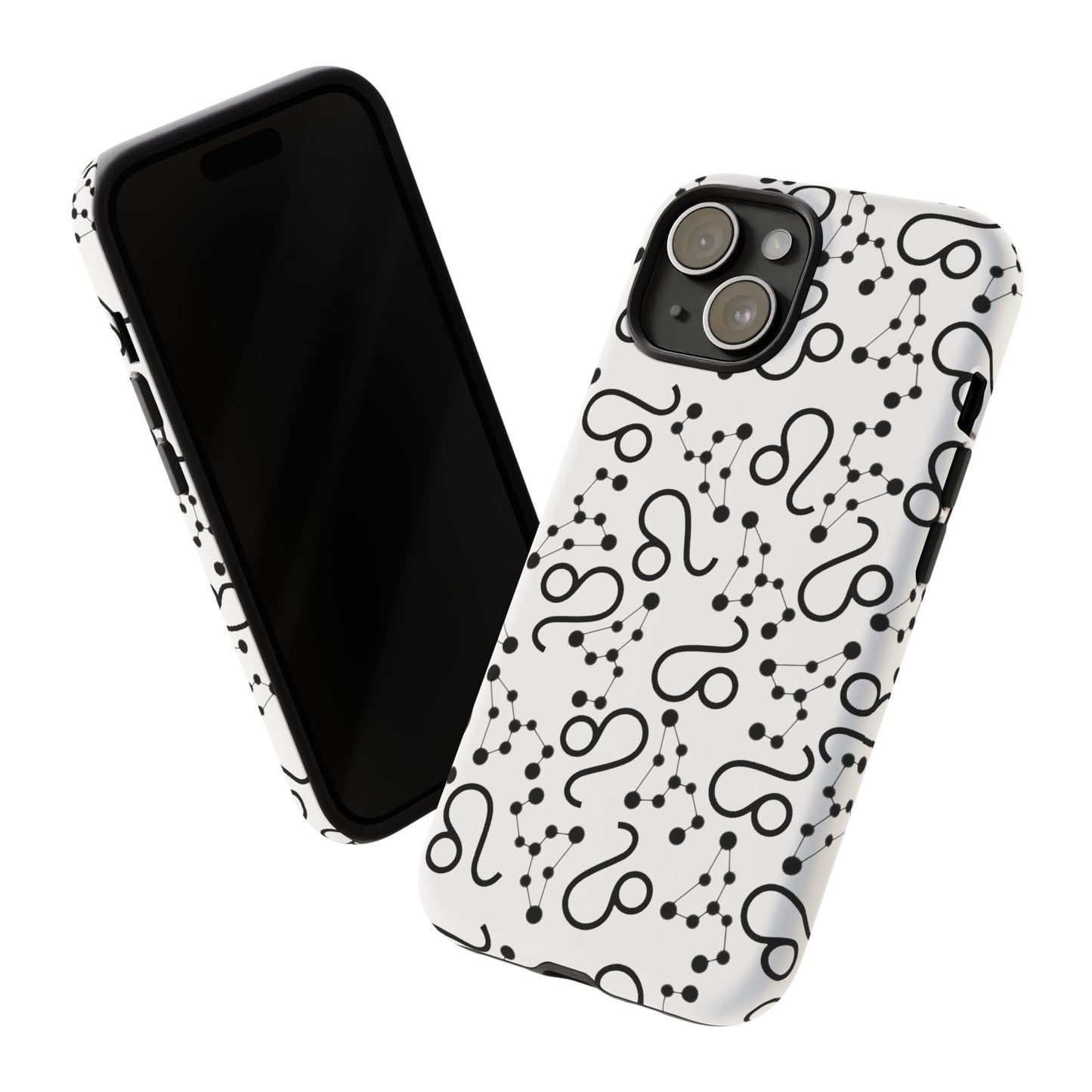Tough Cases with the Leo Zodiac sign for iPhone, Samsung Galaxy, and Google Pixel devices