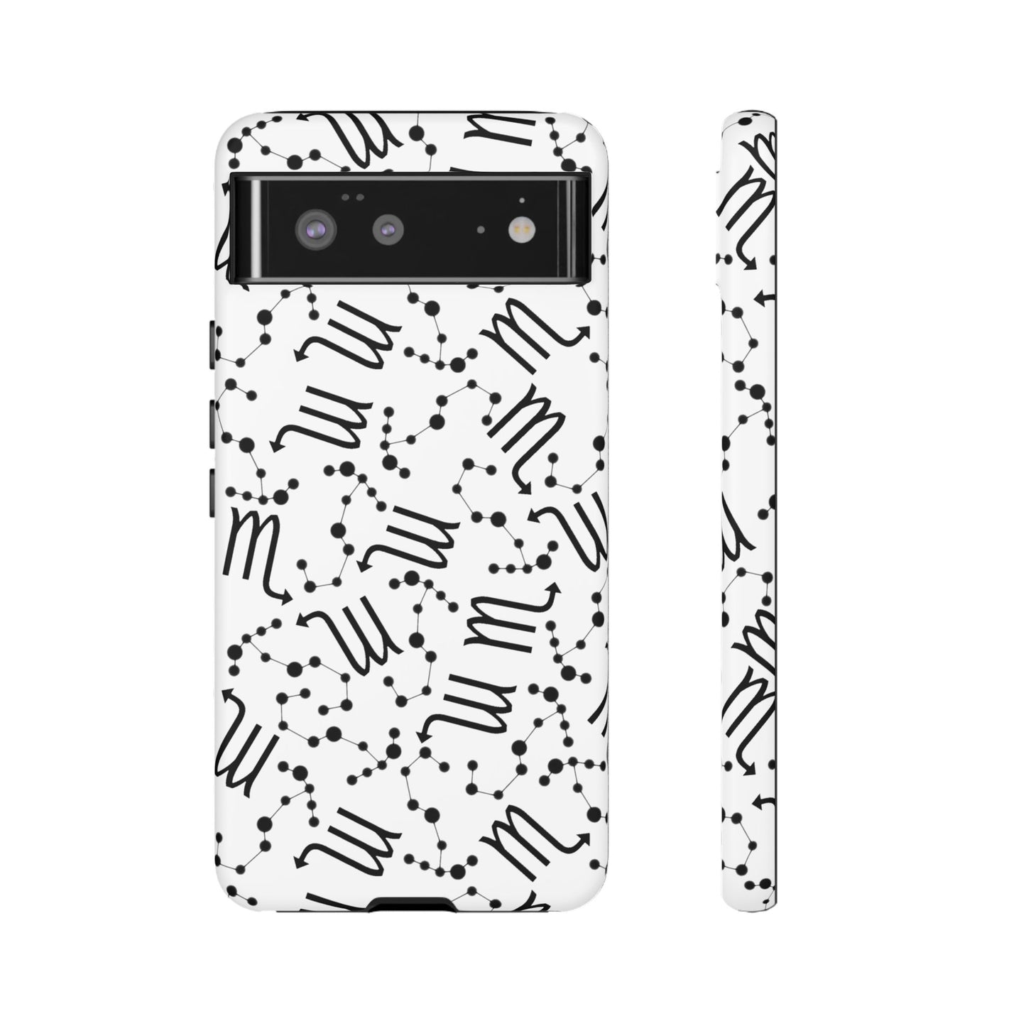 Tough Cases with the Scorpio Zodiac sign for iPhone, Samsung Galaxy, and Google Pixel devices