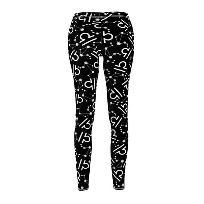 Women's Zodiac Cut & Sew Casual Leggings Libra Zodiac sign