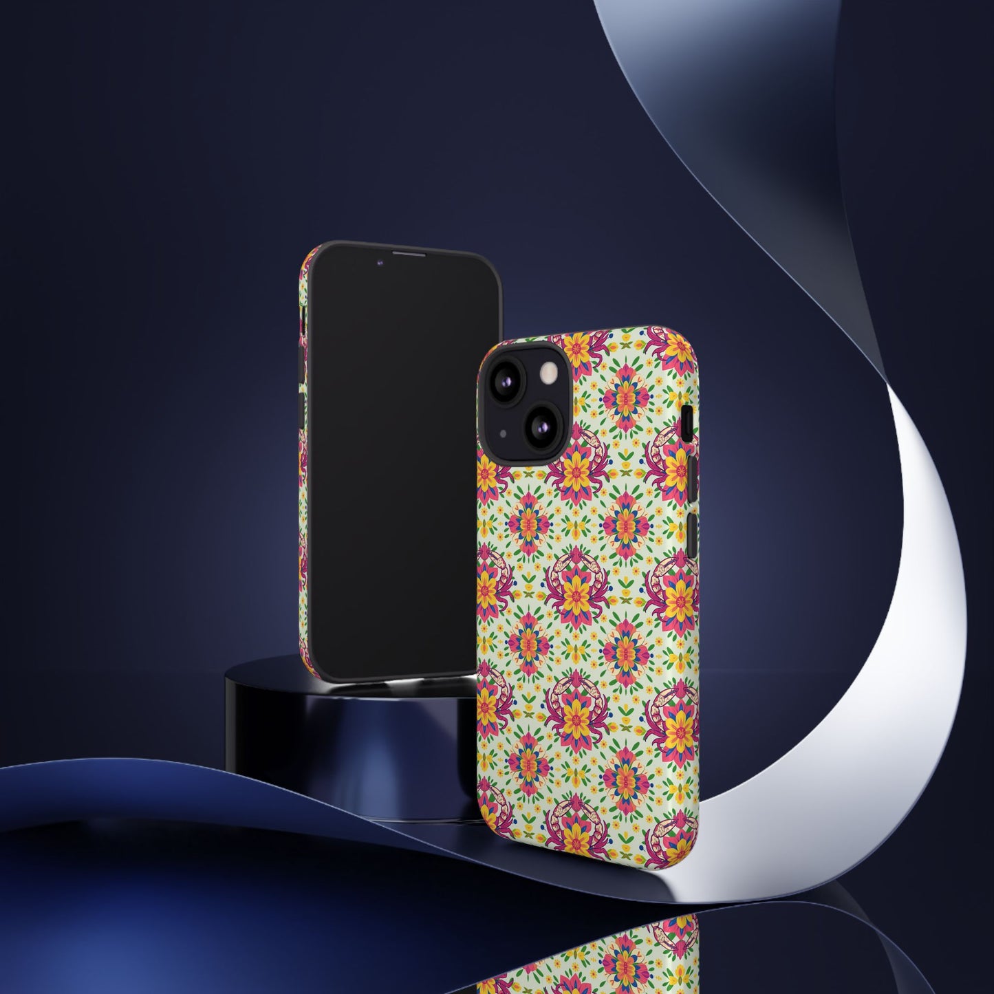Tough Cases, Cancer, Zodiac v3, Flower Pattern