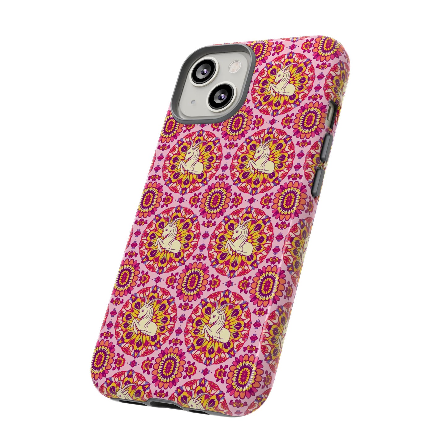 Tough Cases, Capricorn, Zodiac v4, Flower Pattern