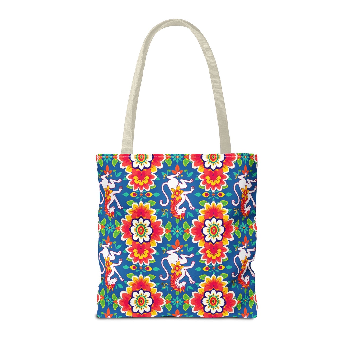 Tote Bag, (AOP), Virgo, Zodiac v2, Flower Pattern