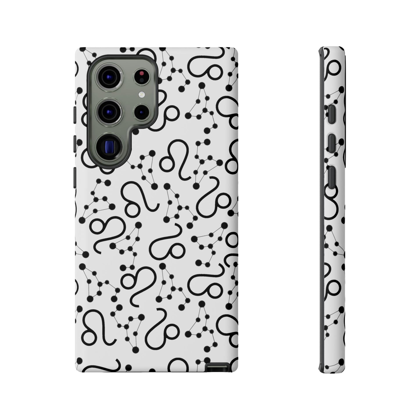 Tough Cases with the Leo Zodiac sign for iPhone, Samsung Galaxy, and Google Pixel devices