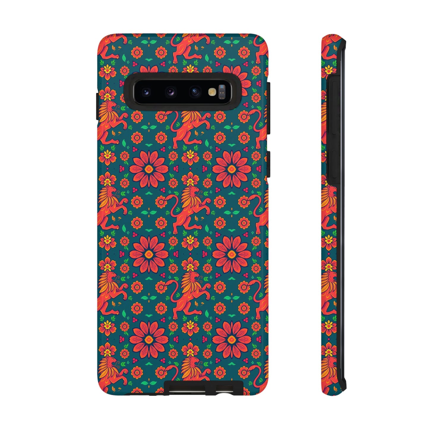 Tough Cases, Leo, Zodiac v2, Flower Pattern