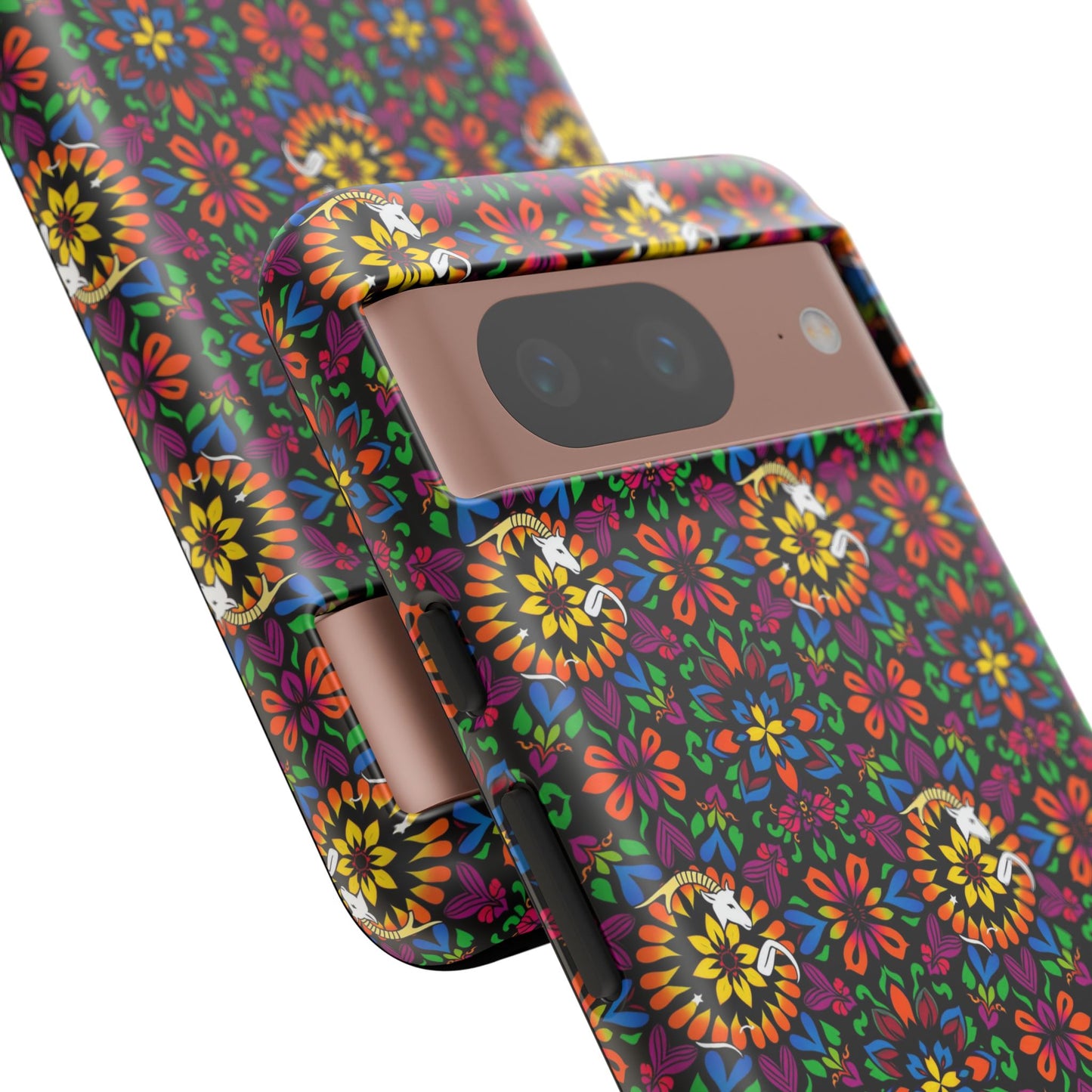 Tough Cases, Capricorn, Zodiac v2, Flower Pattern