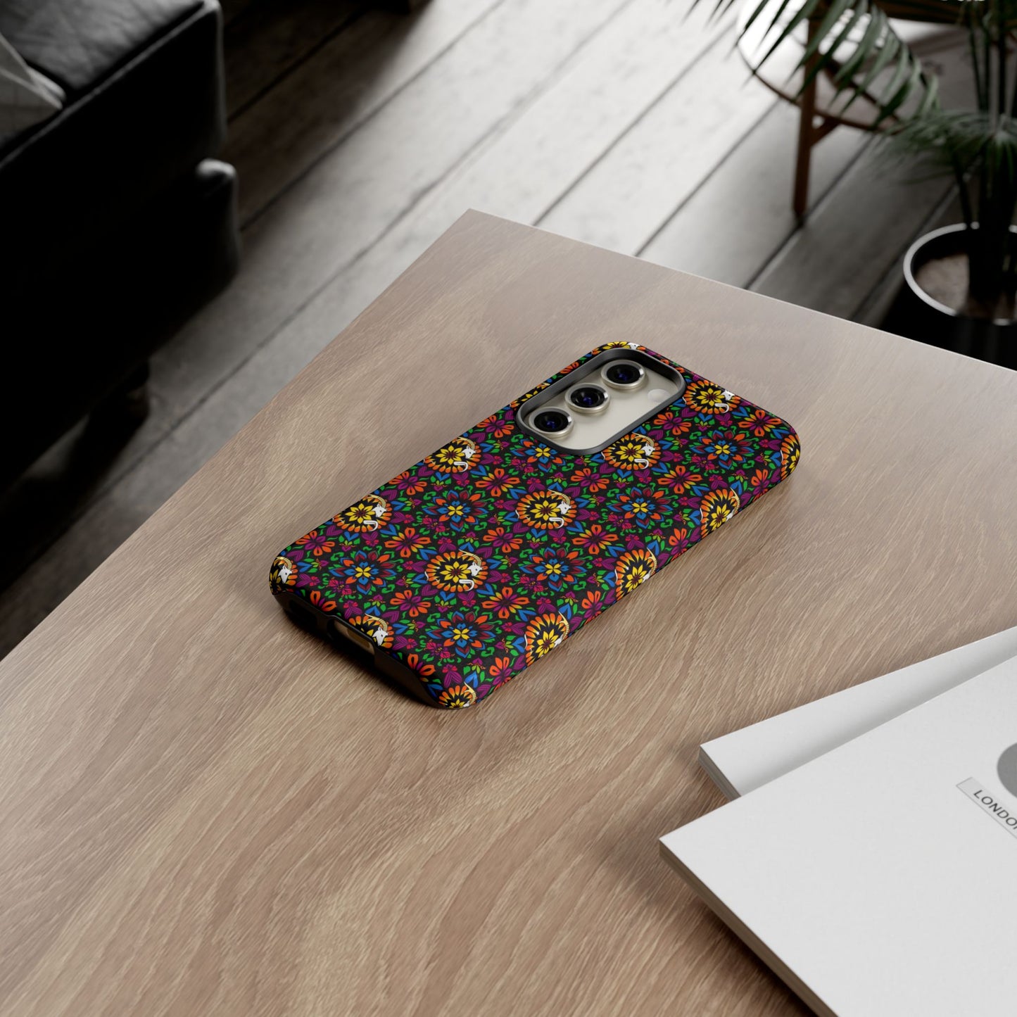 Tough Cases, Capricorn, Zodiac v2, Flower Pattern