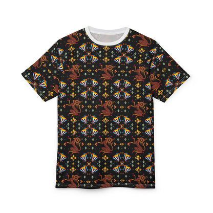 Unisex Cut & Sew T-Shirt, (AOP), Virgo, Zodiac v1, Jewels Pattern