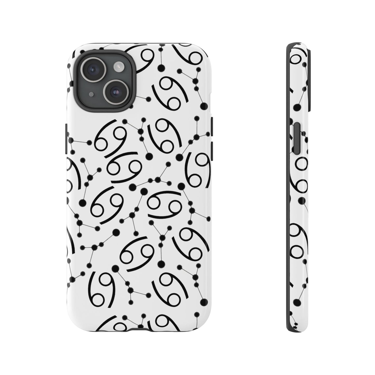 Tough Cases with the Cancer Zodiac sign for iPhone, Samsung Galaxy, and Google Pixel devices