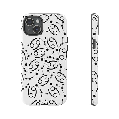 Tough Cases with the Cancer Zodiac sign for iPhone, Samsung Galaxy, and Google Pixel devices