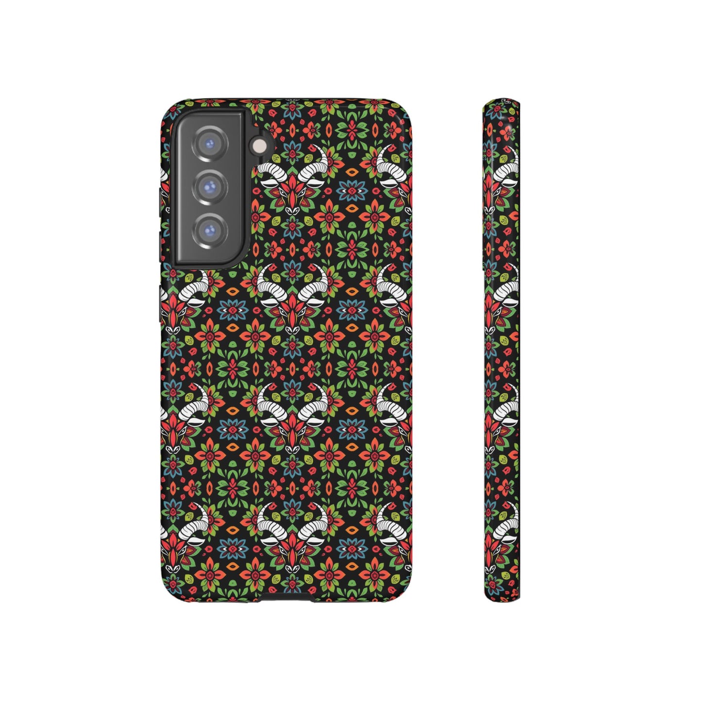 Tough Cases, Taurus, Zodiac v2, Flower Pattern